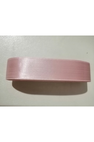 Abarta Saten Kurdele %100 Polyester-30mm 3cm -pudra -5.77metre 3 CM