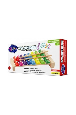 Playwood Ahşap Eğitici Ksilofon 8 Farklı Nota Ony-405