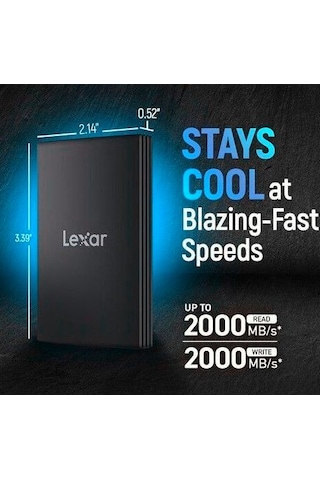 Lexar 1 Tb Armor 700 Usb 3.2 Gen 2x2 Taşınabilir Ssd Siyah