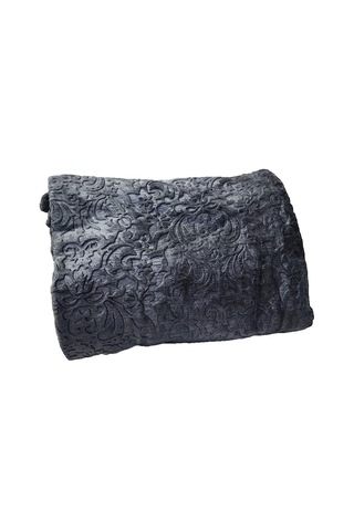 Apricitas Elegant Emboss Çift Kişilik Battaniye Antrasit -