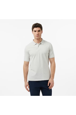Nautica Erkek Gri Regular Fit Polo Yaka T-shirt Düz K65002t Gri