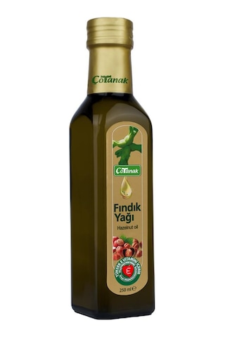 Çotanak Fındık Yağı Cam Şişe 250 ML
