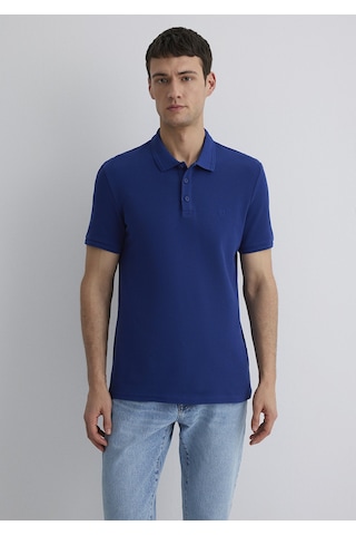 Mavi - Lacivertvert Polo Tişört 064946-70758 Mavi
