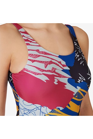 Fuşya Fila Kadın Mayo Allover Print Onepiece Lw411143 Fuşya
