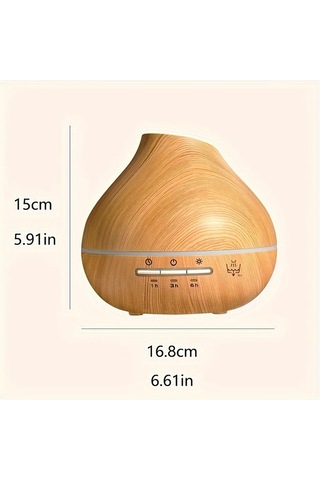 Motion003 Ahşap Tahıl Rengi Esansiyel Yağ Uyumluluğu Otomatik Kapanan Usb Aromaterapi Difü