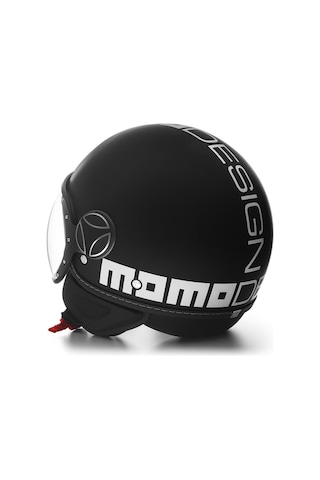 Momodesign Fgtr Evo Mono Matt Black White Motosiklet Kaskı