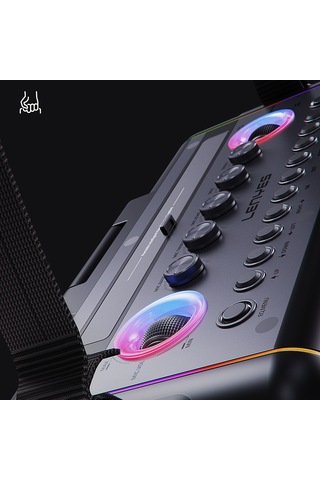 Lenyes S892 Rgb Işıklı Mikrofonlu Dokunmatik Ekranlı Tws Bluetooth Speaker Hoparlör V5.3 300w Siyah