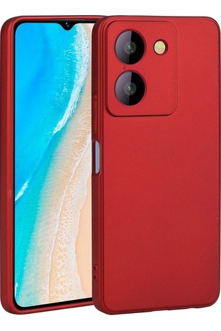 Vivo Y36 4g Kılıf Zore Premier Silikon Kapak Kırmızı