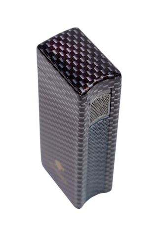 Cohiba Tek Torch Pürmüz Siyah Karbon Desenli Puro Çakmağı - Tr9032