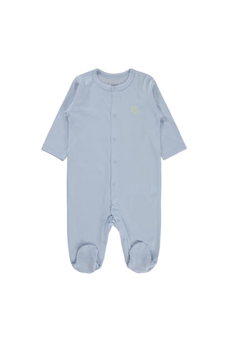 Civil Baby Yıldız Nakışlı 1-9 Ay Tulum - Mavi