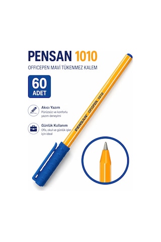 Pensan 1010 Officepen Mavi Tükenmez Kalem 60'lı Paket