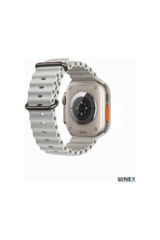 Winex 42-49mm Yeninesil Apple Uyumlu Watch Akıllısaatkordonu Silikon Gri