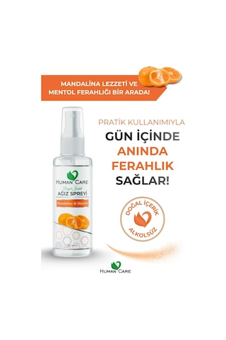 Ağız Spreyi - Mandalina & Mentol - Alkolsüz Ağız Spreyi Ağız Kokusu Önleyici