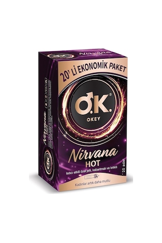 Okey Nirvana Hot Prezervatif 20'li