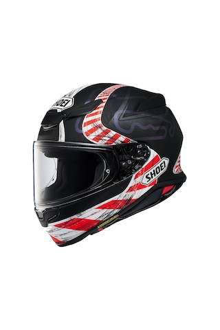 Shoeı Nxr 2 Knee Down Tc-5 Kapalı Kask Beyaz - Kırmızı - Siyah