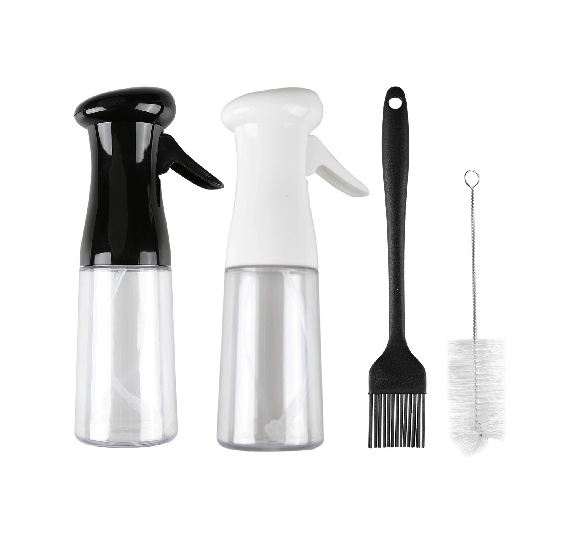 Youtek Mutfak Plastik Basınçlı Yağ Spreyi - 2 Adet Set, 200ml, Yağ Fırçası Ve Temizlik Fırçası İle, Leakproof, Pişirme/grill İçin Kontrollü Yağ Dağıtımı Çok Renkli