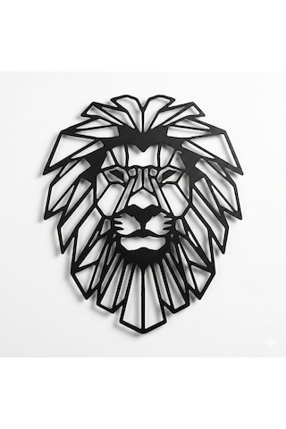 Metal Duvar Sanatı - Aslan Kafası - 3d Duvar Silueti Metal Duvar Dekoru Ev Ofis Dekorasyonu Yatak Odası Oturma Odası Diğer