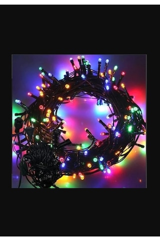 Rengarenk Yılbaşı Çam Ağacı Işığı 5 Metre Fişli Led Rgb Lambaları RGB