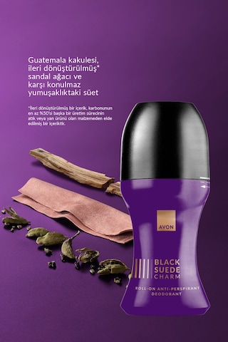 Black Suede Charm Erkek Antiperspirant Roll-on Deodorant 50 Ml. İkili Paket