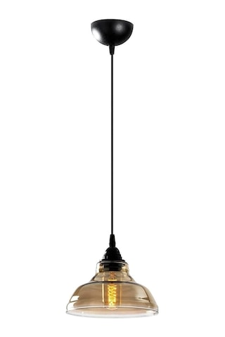 Special Tekli Siyah Model Modern Füme Camlı Sarkıt Avize Siyah Tek Ebat 3507-1blkfümecam Çok Renkli