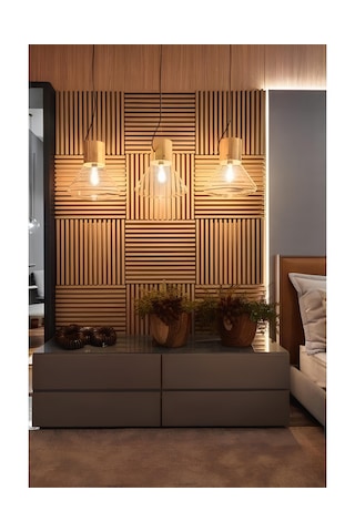 Özbir Mobilya Özbir Mobilya Safir Meşe Akustik Duvar Paneli 40x40