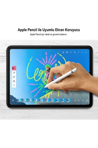 Apple İpad 10. Nesil 10.9 İnç İle Uyumlu Ekran Koruyucu 9h Temperli Kırılmaz Esnek Nano Cam, Çizilmeye Ve Darbeye Dayanıklı Koruma, Hd Şeffaf 2022
