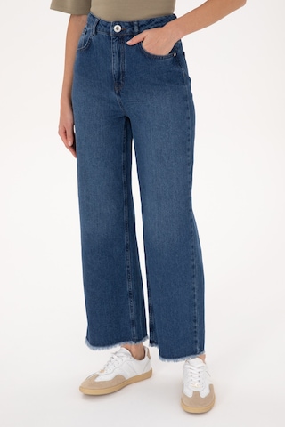 U.S. Polo Assn. Kadın Mavi Loose Cropped Jean Pantolon 50308093-DN0022