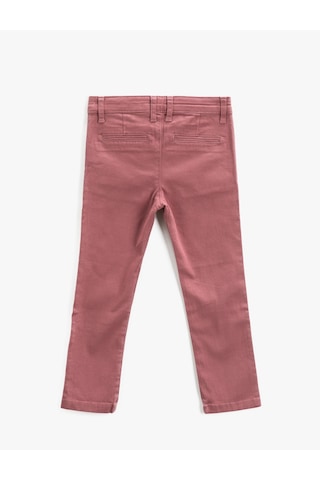 Koton Chino Basic Pantolon Pamuklu Cepli Somon 9ykb46405ow