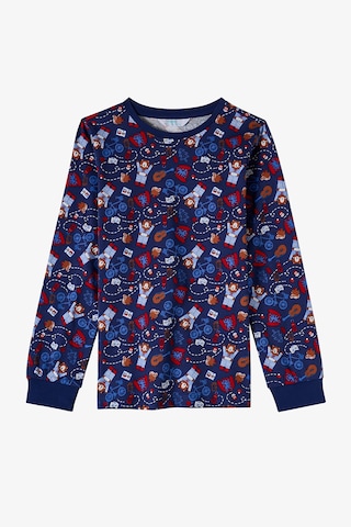 Penti Erkek Çocuk Lacivert Style Repeat Pamuklu Uzun Kollu Pijama Takımı