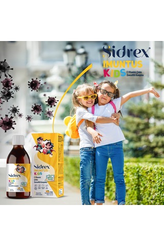 Imuntus Kids Portakal Aromalı C Vitamini, Çinko Ve Zencefilli Komplex İçeren Gıda Takviyesi 150ml