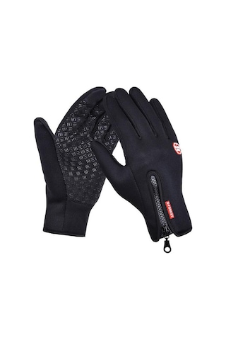 1 Çift Dokunmatik Ekran Tam Parmak Kaymaz Eldiven 001