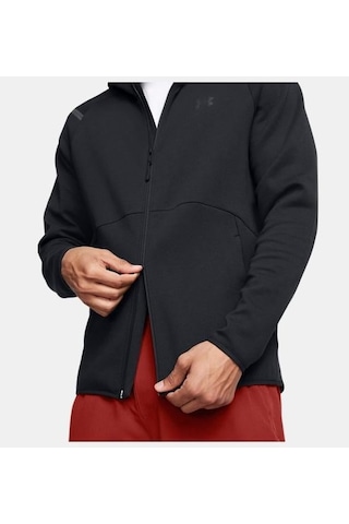 Under Armour Unstoppable Fleece Tam Fermuarlı Hd Eu Erkek Sweatshirt Siyah