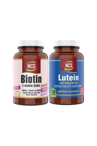 Lutein 15 Mg Astaxanthin 120 Tablet Biotin 120 Tablet Çinko