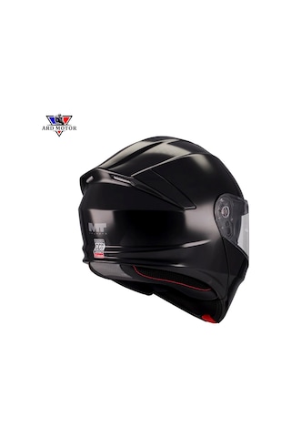 Mt Helmets Genesıs Sv Pure A1 Parlak Sıyah Çene Açılır Kask Siyah