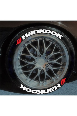 Lastik Yazısı Hankook 8X Li 1.Sınıf Kalite Solmaz Stıker
