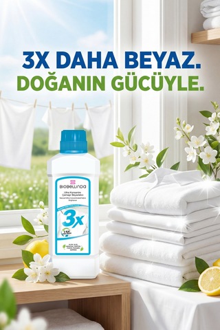 3x Ultra Konsantre Çamaşır Beyazlatıcı 750 Gr 3'lü Set Diğer