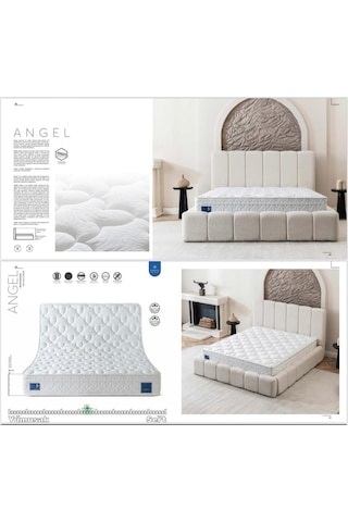 Angel Doğal Pamuk Dokulu Ortopedik 5 Zonlu Torba Yaylı Premium Yatak