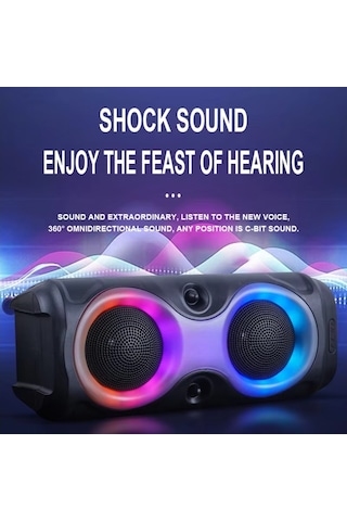 Platoon Pl-4625 Bluetooth,sd,usb Bağlantılı Rgb Işıklı Speaker Ms-3630bt-m