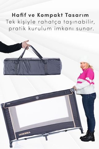 Prego Odessa Otel Apart Tipi Park Yatak Beşik Oyun Parkı + Yatak