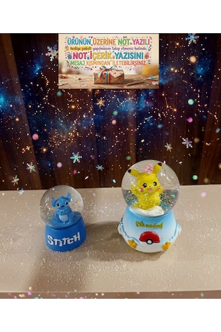 Müzikli Işıklı Püskürtmeli-12cm-8cm Pembe Ve Sarı Renk, Işıklı 9 Cm X 6 Cm Mavi Renk 3 Lü Kar Küresi .
