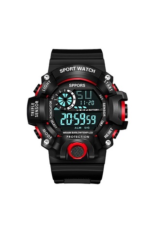 Yingfu Kahverengi Dijital Saat Siyah Ve Kırmızı Siyah