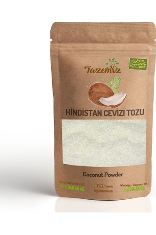 Tazemiz Glutensiz Hindistan Cevizi Tozu 500 G