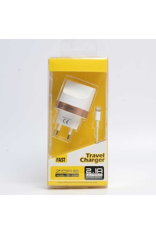 Mobilefix Tiger 2000 Mah 2 İn 1 Lightning Ev Şarj Seti - Beyaz Beyaz