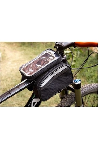 Procycle Pc-250 Kadro Üstü Telefon Bölmeli Mini Bisiklet Ön Heybe Siyah