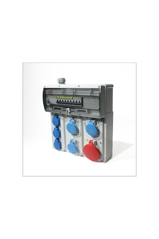 Novsen Ip44 Kombinasyon Panosu 3ad. 3x16, 1ad. 5x32, 3ad. Schuko Priz