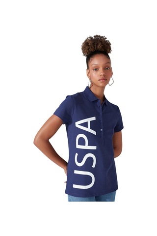 U.S. Polo Assn. Kadın Polo Yaka Tişört Lacivert