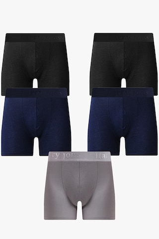 Erkek 5'li Desenli Renkli Pamuklu Premium Paket Boxer 001