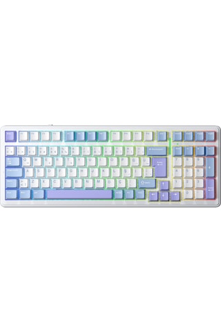 Aula F99 Mekanik Rgb Graywood V4 Switch 3 Modlu Kablosuz Makrolu Hot Swap Türkçe Q Klavye Mavi