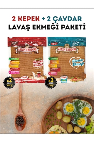 Asrın Tandırı Kepekli Tandır 2 x 350 G + Çavdar Ekmeği 2 x 350 G