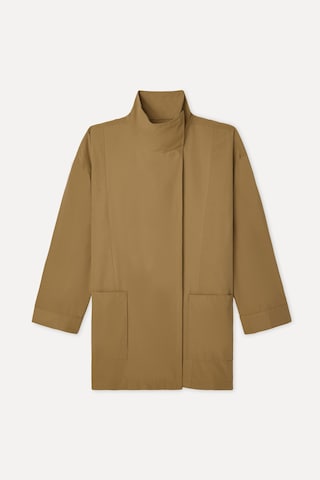 Mudo Kadın Kadın Bej Rengi Oversize Dik Yaka Uzun Trençkot 1271859 Koyu Bej